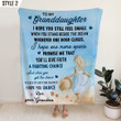 To My Granddaughter Blanket From Grandma I Hope You Still Feel Small When You Stand Beside The Ocean Personalized Gift For Granddaughter
