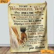 To My Wife Blanket Meeting You Was Fate Becoming Your Friend Was A Choice Personalized Gift For Wife