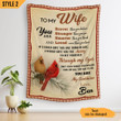 To My Wife Blanket You Are Braver Than You Believe Stronger Than You Seem And Smarter Than You Think Personalized Gift For Wife
