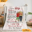 To My Wife Blanket Sometimes It's Hard To Find Words To Tell You How Much You Mean To Me Personalized Gift For Wife