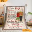 To My Wife Blanket Sometimes It's Hard To Find Words To Tell You How Much You Mean To Me Personalized Gift For Wife