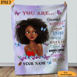 You Are Beautiful Victorious Enough Blanket Personalized Gift For Black Girl