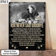 You Never Said I'm Leaving You Never Said Goodbye Dog Vertical Canvas Poster Framed Print Personalized Dog Memorial Gift For Dog Lovers