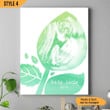 Nursery Vertical Canvas Poster Framed Print Baby Ultrasound Photo Personalized Gift For New Born Baby