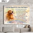Do Not Stand At My Grave And Weep Dog Horizontal Canvas Poster Framed Print Personalized Dog Memorial Gift For Dog Lovers