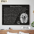 Anvyprints Personalized Dog Memorial Gift Horizontal Canvas Poster Framed Print Dog Remembrance Gift - Sympathy Gift For Loss Of Dog