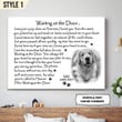 Anvyprints Personalized Dog Memorial Gift Horizontal Canvas Poster Framed Print Dog Remembrance Gift - Sympathy Gift For Loss Of Dog