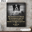 When Tomorrow Starts Without Me Dog Vertical Canvas Poster Framed Print Personalized Dog Memorial Gift For Dog Lovers