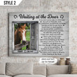 Waiting At The Door Horse Horizontal Canvas Poster Framed Print Personalized Horse Memorial Gift For Horse Lovers