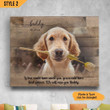 Personalized Canvas Dog Memorial Custom Photo Dog Loss Gift