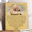 Personalized Canvas Dog Memorial Custom Photo Dog Loss Gift Remember Me With Smiles Not Tears Dog Poem