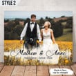 Custom Canvas Print Song Soundwave Wedding Anniversary Gift For Husband And Wife