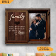 Custom Canvas Print Family A Little Bit Of Crazy Wedding Anniversary Gift For Husband And Wife