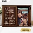 Custom Canvas Print | If Love Could Have Saved You You Would Have Lived Forever | Personalized Dog Memorial Gift With Dog Picture