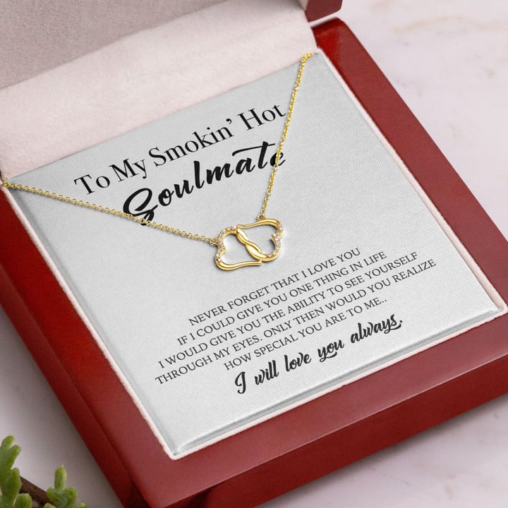 To My Wife Everlasting Love Necklace Never Forget That I Love You Personalized Gift For Wife