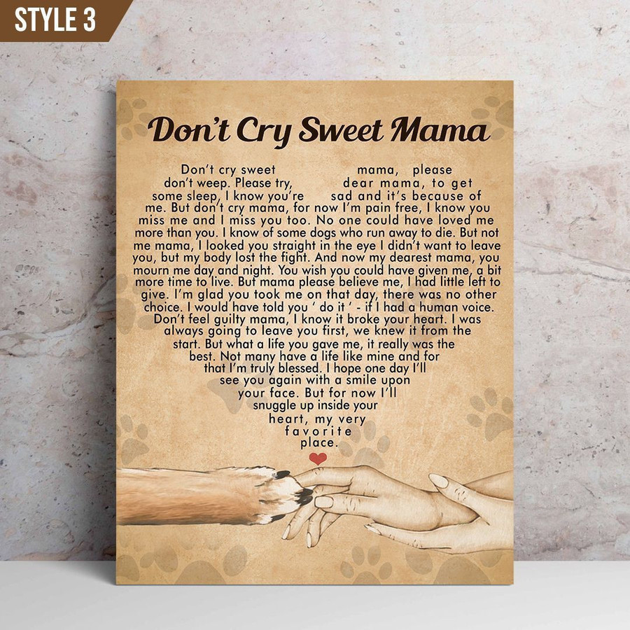 Custom Photo Blanket  Don't Cry Sweet Mama Cat Poem