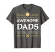 Mens Awesome Dads Explore Dungeons and Slay Dragons T-Shirt