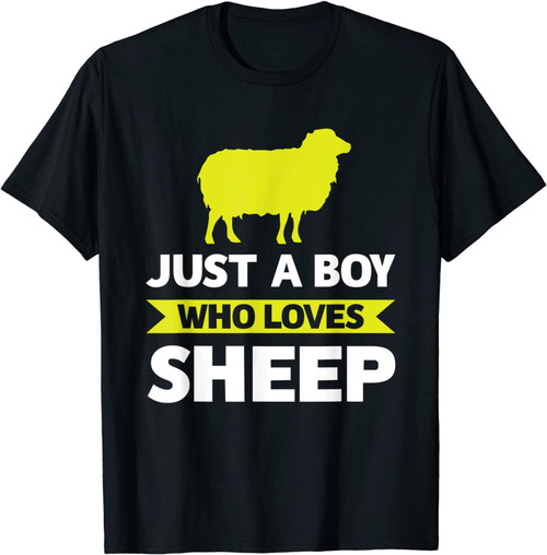 Juste un garçon qui aime l'élevage de moutons T-Shirt