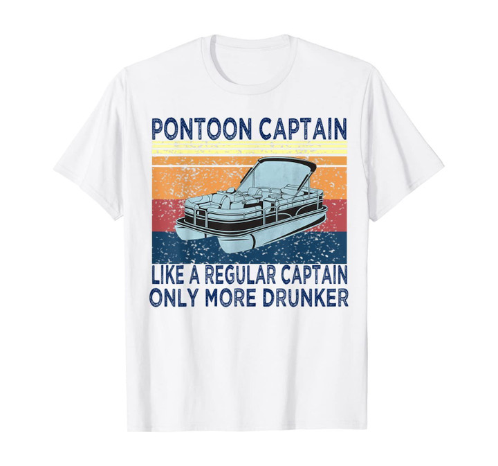 pontoon captain like a regular captain only more drunk boat T-Shirt