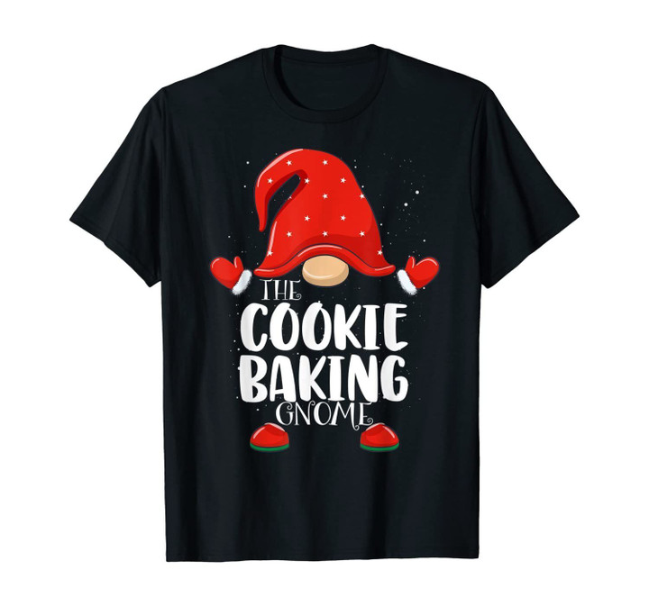 Cookie Baking Gnome Matching Family Group Christmas Pajama T-Shirt