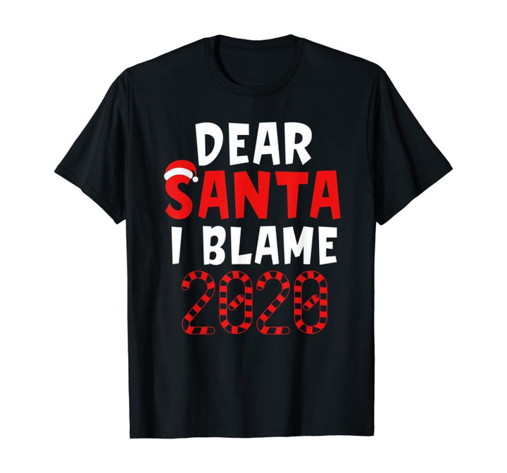 Kids Christmas Shirts 2020 Funny Dear Santa I Can Explain T-Shirt