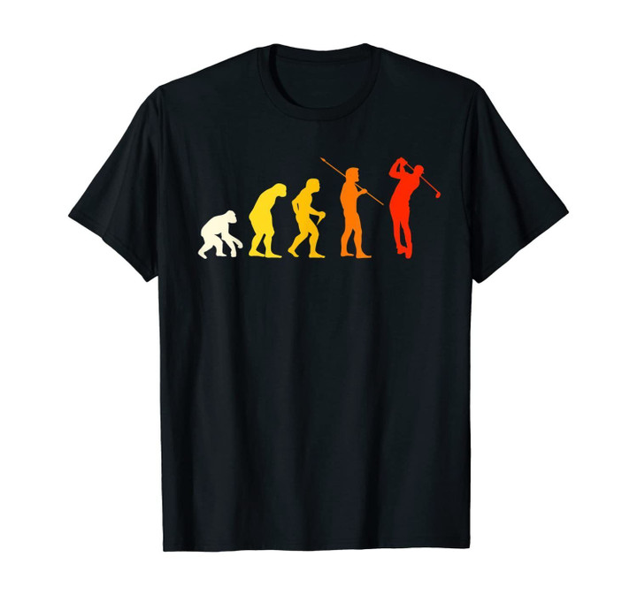 Great Golf Evolution Design Gift Golfer Golf Course T-Shirt