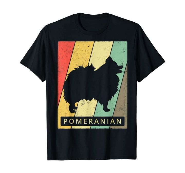 Pomeranian Dog Retro Vintage Gift T-Shirt