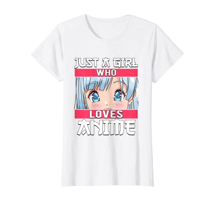 Just A Girl Who Loves Anime Japanese Cute Gift T-Shirt