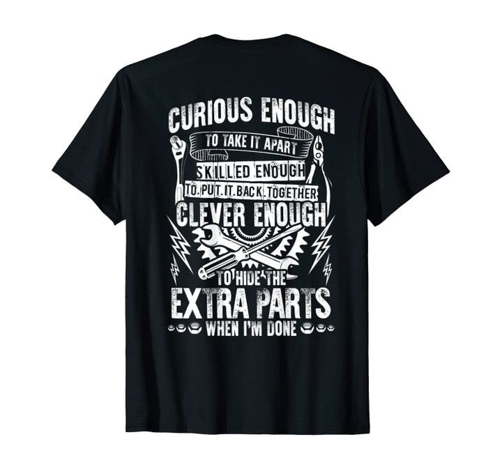 Curious, Skilled And Clever - Funny Car Auto Truck Mechanic T-Shirt