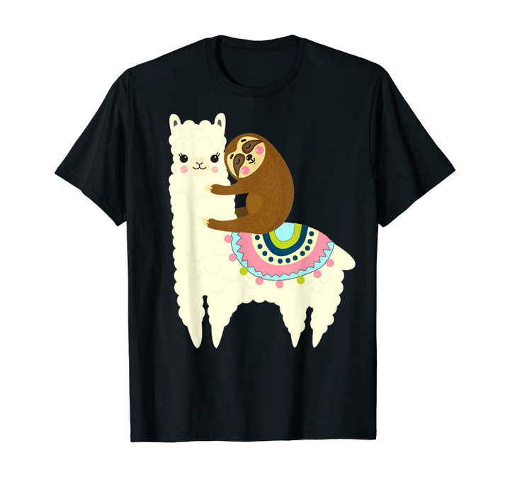 Cute Llama And Sloth, Best Friends Forever T-Shirt