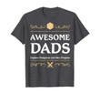 Mens Awesome Dads Explore Dungeons and Slay Dragons T-Shirt