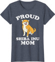 Femme Proud Shiba Inu Mom Kawaii Japanese Dog Akita Women Gift T-Shirt