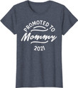Femme Promoted To Mommy 2021 Pregnancy Announcement New Mom Gift T-Shirt