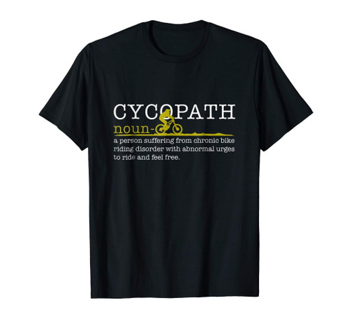 Mens Cycopath T-Shirt Mountain Bike Funny Mtb Biker Biking Gift