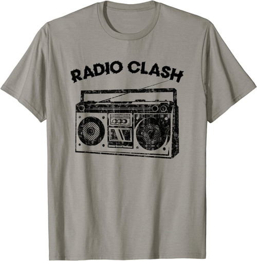 Retro Punk Radio Clash T-Shirt