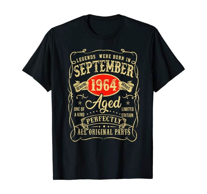 Legends Were Born In September 1964 56Th Birthday Gifts T-Shirt