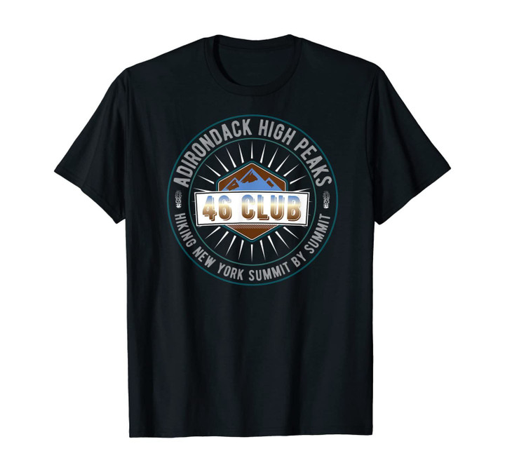 Adirondack High Peaks 46 Club New York State Hiker Gift T-Shirt