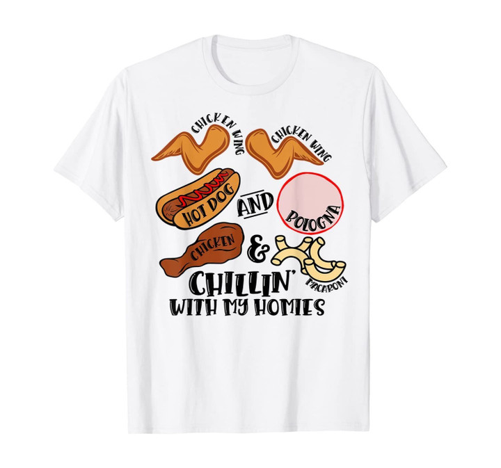 Chicken Wing Chicken Wing Hot Dog & Bologna Viral Song Lyric T-Shirt