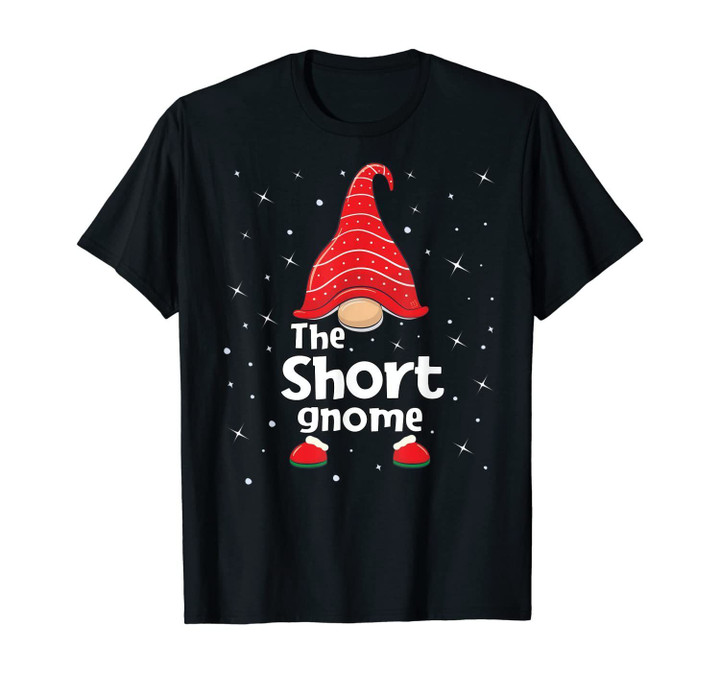 Short Gnome Family Matching Christmas Funny Gift Pajama T-Shirt