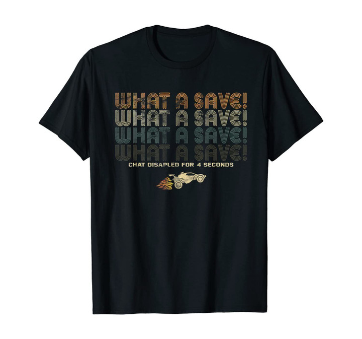 What A Save Chat Disabled Retro Octane Rocket Soccer Vintage T-Shirt