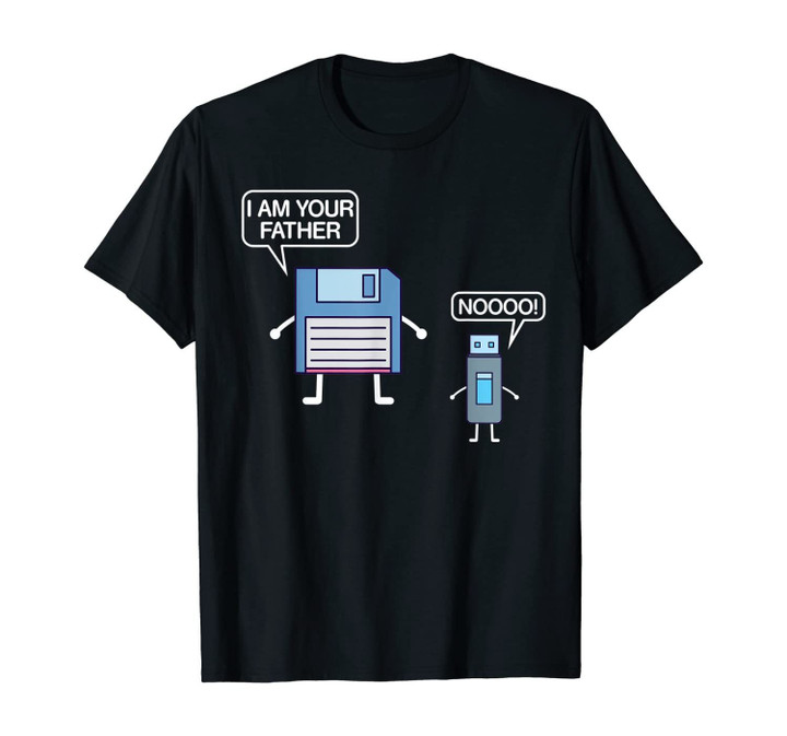 USB Floppy Disk I Am Your Father - Nerdy Computer Geek T-Shirt