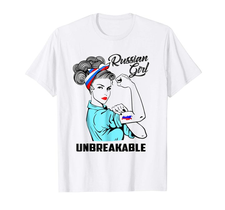 Russian Girl Unbreakable T-Shirt Heritage Russia Flag Gift