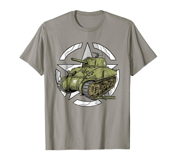 Sherman M4A1 WWII Army Tank History Vintage T-shirt
