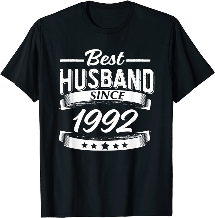 Meilleur mari depuis 1992 Anniversaire de mariage T-Shirt