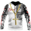 Jesus Tattoo with necklace 3D All Over Printed Shirts For Men and Women JS10