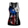 Puerto Rico Coat Of Arms With Skull Combo Outfit PR12