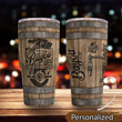 Personalized Whiskey Wood Grain Tumbler H2029