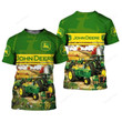 JD Tractor 3D All Over Printed Shirts JD70