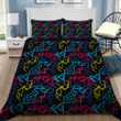 FX Racing Art Colorful Shapes Of Name Logo Brand Bedding Set NTH86