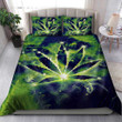 420 Art Green Light Blink Blink Leaf Bedding Set NTH157